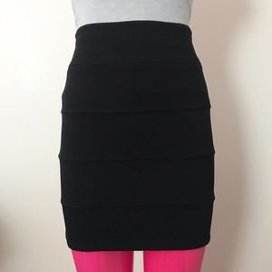 Aritzia Talula Black Panel Bodycon Mini Skirt NWOT